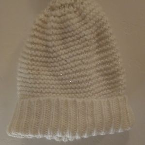 Cream Knit Beanie